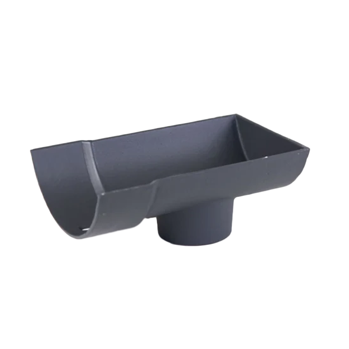 Hargreaves Cast Iron Half Round Gutter Dropend External